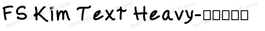 FS Kim Text Heavy字体转换